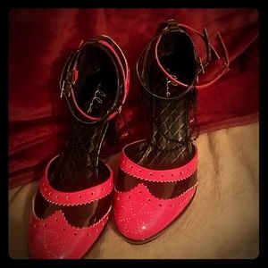 Patent leather heels